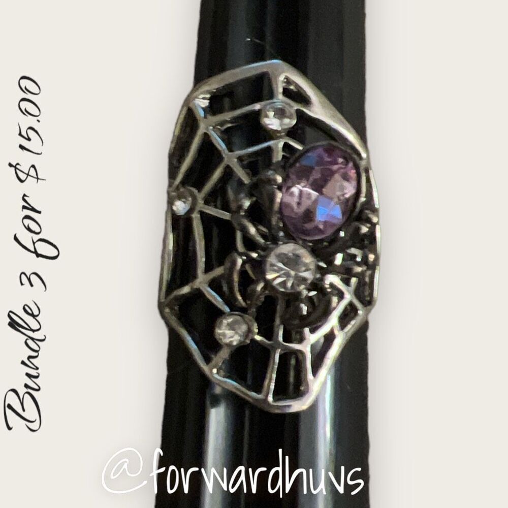 Bundle 3 for $15 Spider Fashion Ring Size 8.5